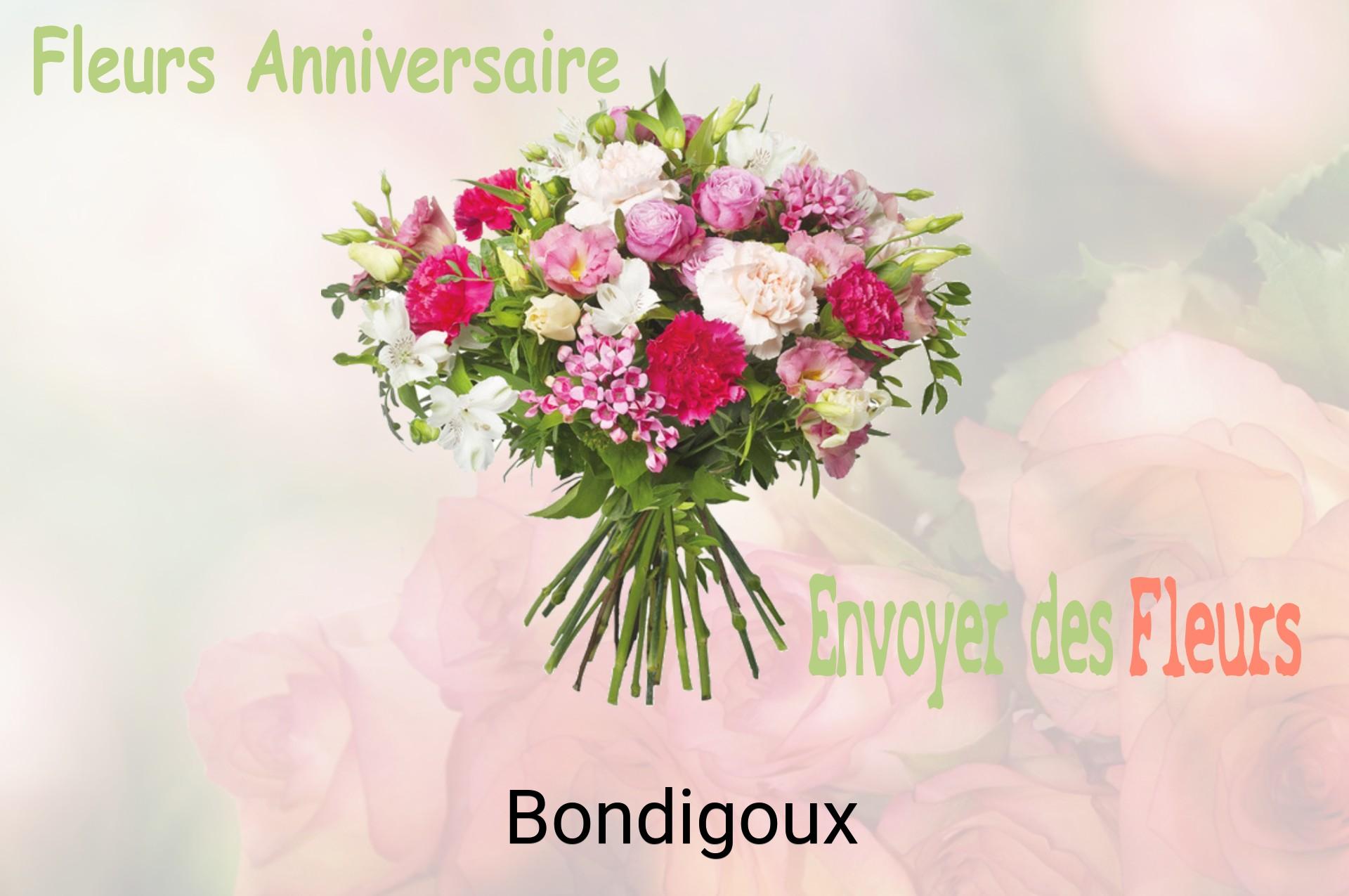 Bouquet de fleurs d’anniversaire livré à Bondigoux