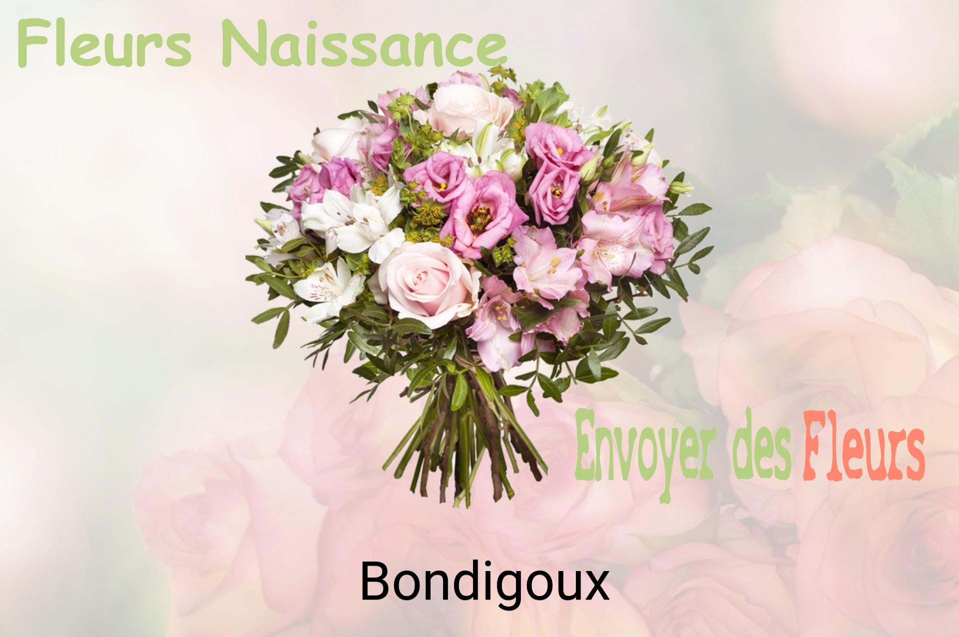 Bouquet de fleurs de naissance livré à Bondigoux